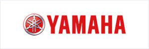 A red and white logo of yamaha