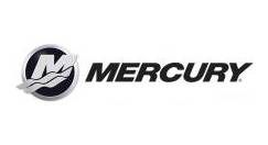 A black and white logo of mercury.